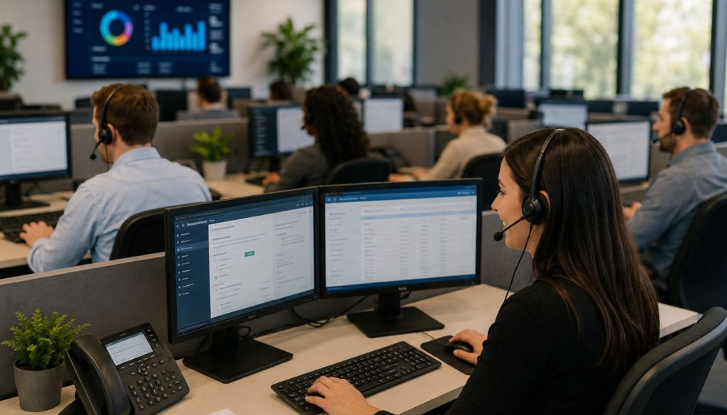 Salle de bureau moderne et lumineuse