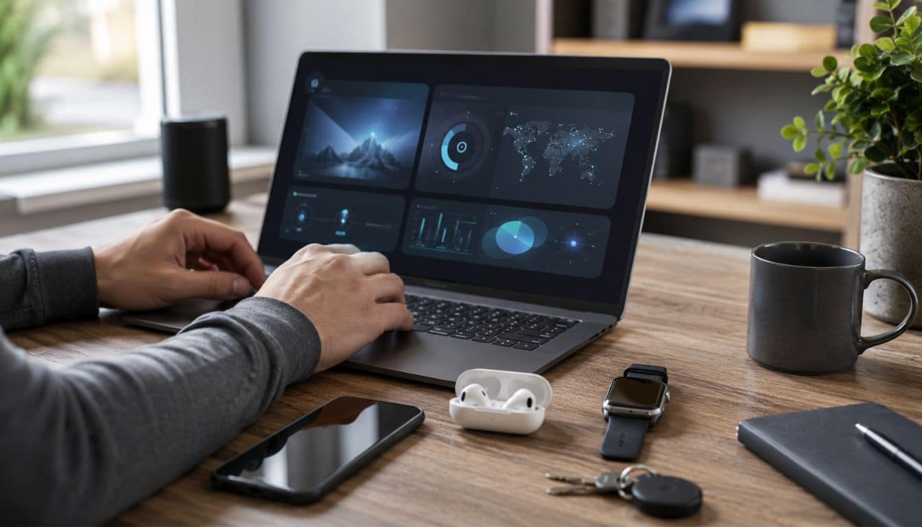 Espace de travail moderne et technologique